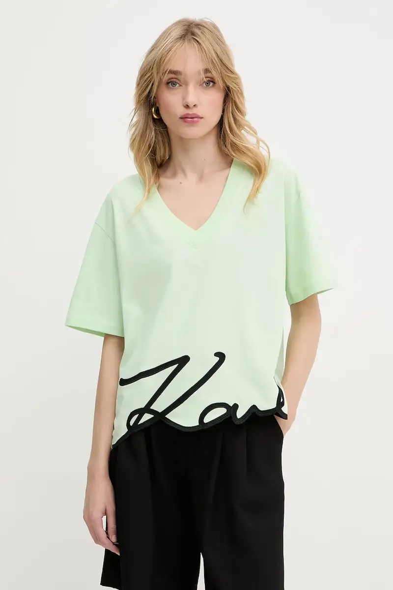 Karl Lagerfeld T-shirt Donna Verde 3349846