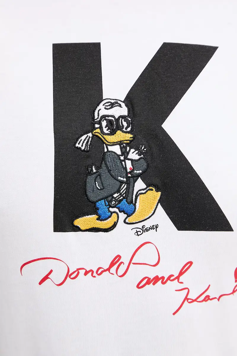 Karl Lagerfeld T-shirt Donna Bianco 2885725 miniatura 5