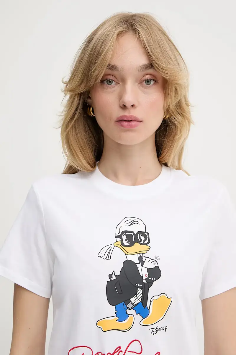 Karl Lagerfeld T-shirt Donna Bianco 3167916 miniatura 4