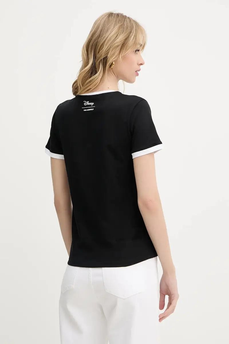 Karl Lagerfeld T-shirt Donna Nero 3151779 miniatura 3