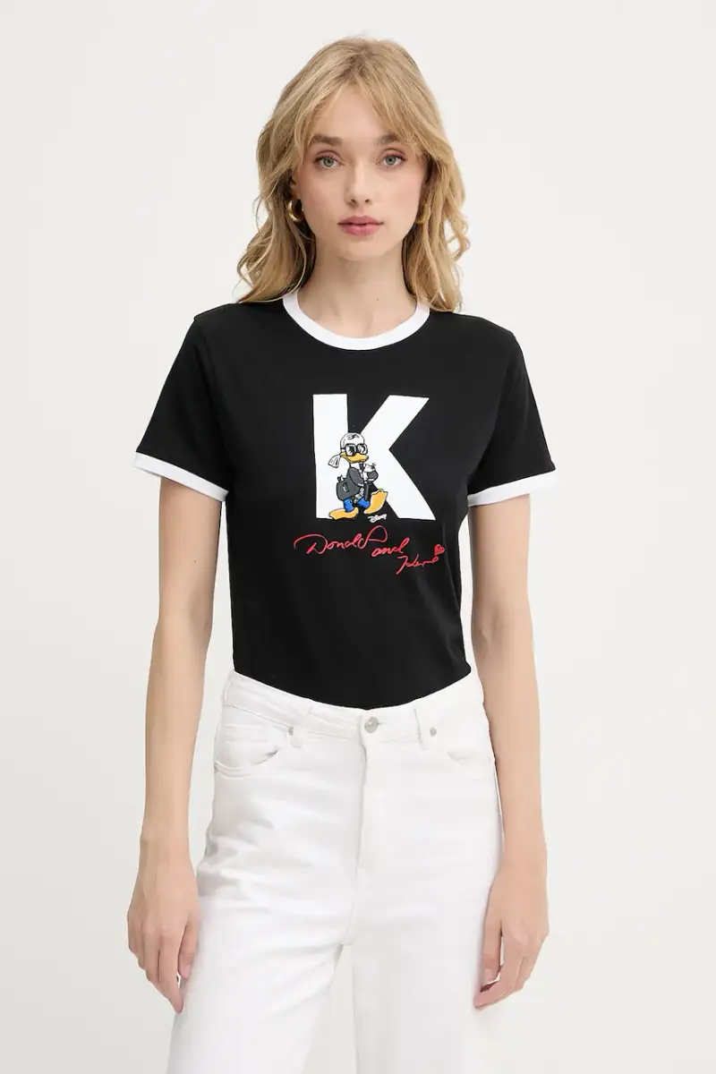 Karl Lagerfeld T-shirt Donna Nero 3151779