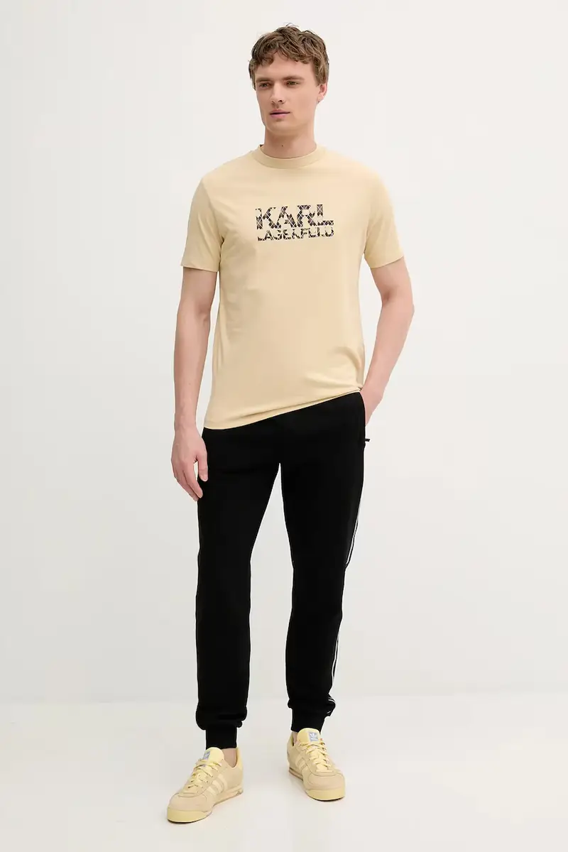 Karl Lagerfeld T-shirt Uomo Beige 3123123 miniatura 2