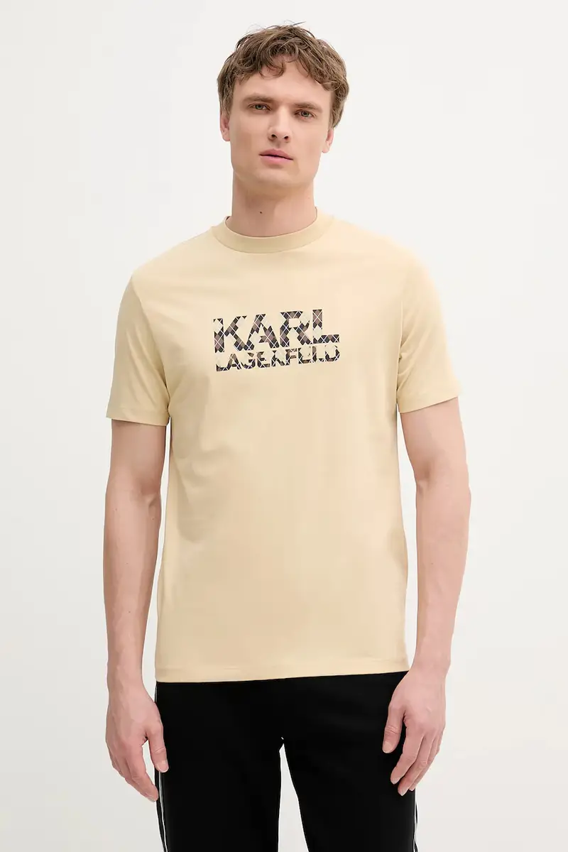 Karl Lagerfeld T-shirt Uomo Beige 3123123