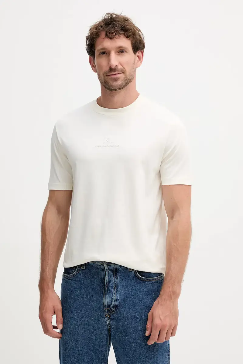 Karl Lagerfeld T-shirt Uomo Beige 3123699