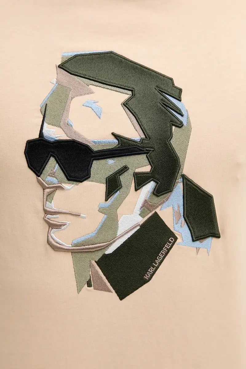 Karl Lagerfeld T-shirt Uomo Beige 3292212 miniatura 4
