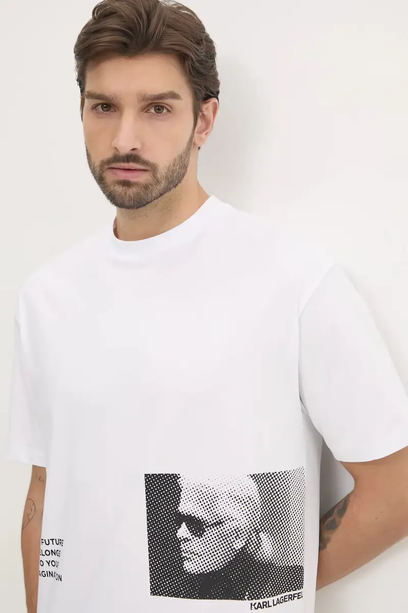 Karl Lagerfeld T-shirt Uomo Bianco 3300741