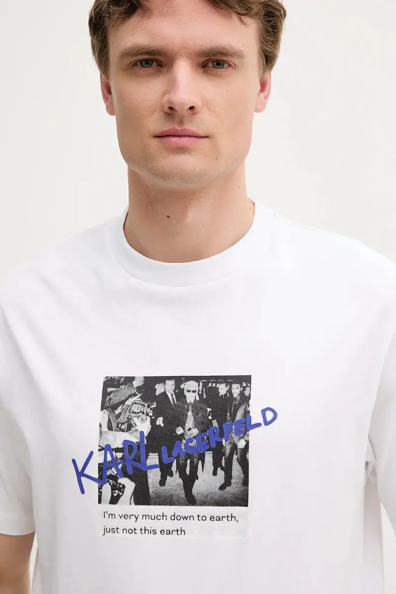 Karl Lagerfeld T-shirt Uomo Bianco 3243053 miniatura 4