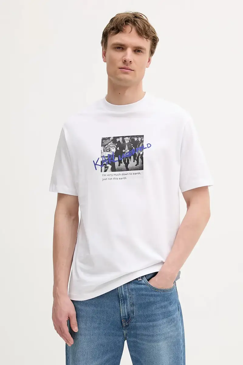 Karl Lagerfeld T-shirt Uomo Bianco 3243053