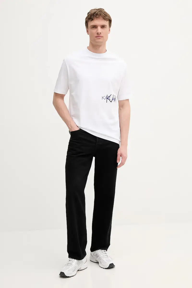 Karl Lagerfeld T-shirt Uomo Bianco 2885708 miniatura 2