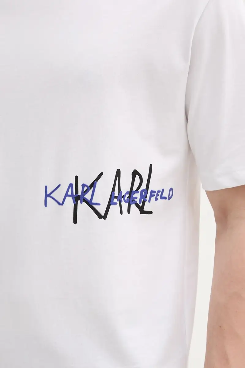 Karl Lagerfeld T-shirt Uomo Bianco 2885708 miniatura 4