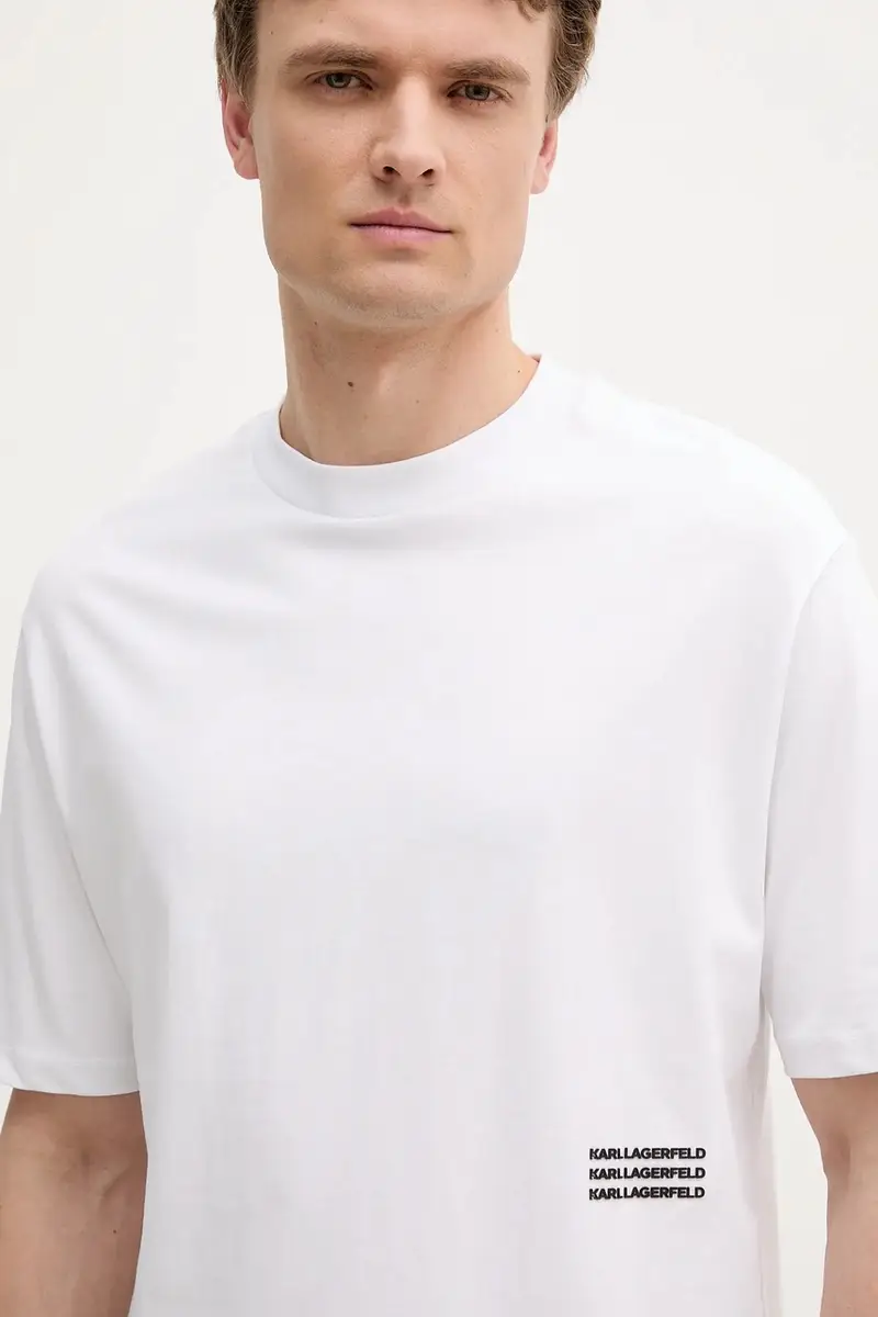 Karl Lagerfeld T-shirt Uomo Bianco 2885714 miniatura 4
