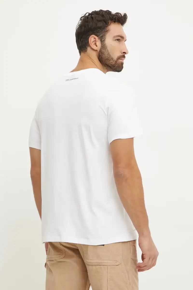 Karl Lagerfeld T-shirt Uomo Bianco 3300709 miniatura 3