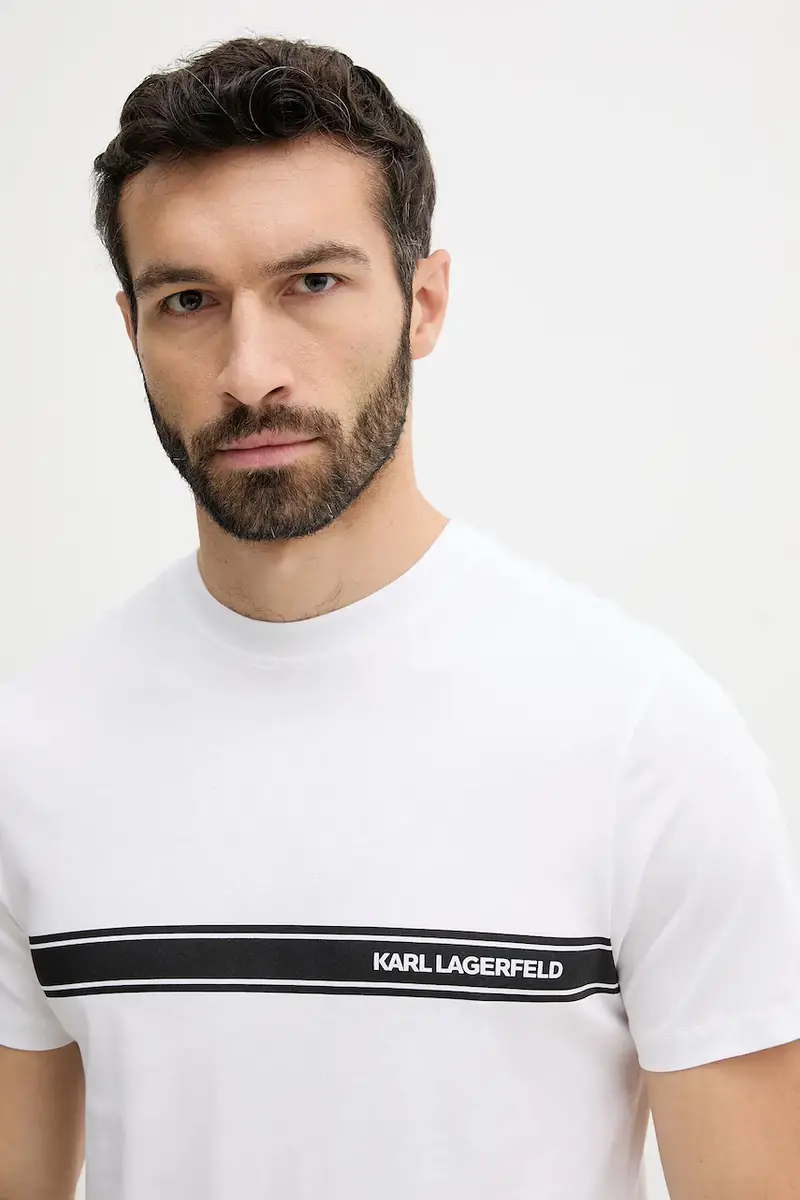 Karl Lagerfeld T-shirt Uomo Bianco 2885713 miniatura 3