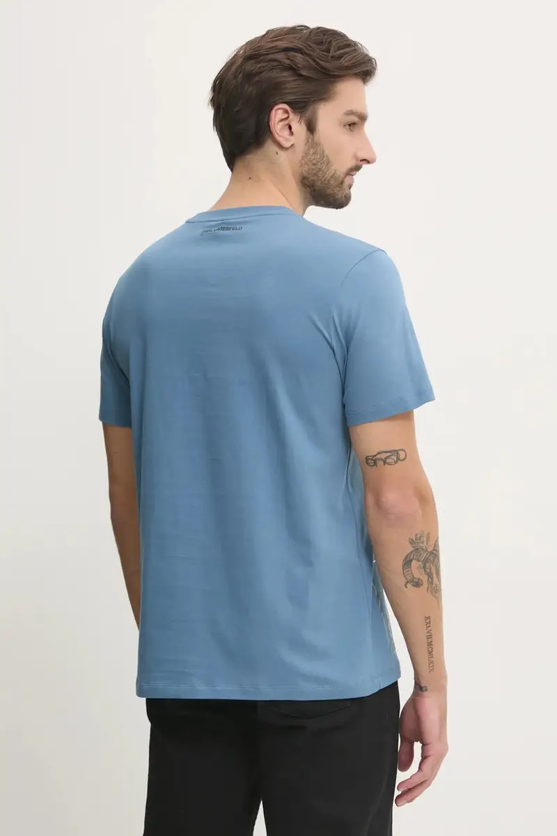 Karl Lagerfeld T-shirt Uomo Blu 3312132 miniatura 3