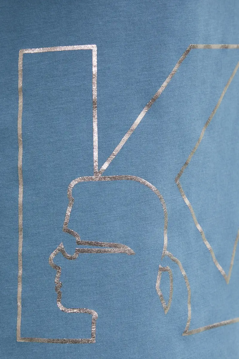 Karl Lagerfeld T-shirt Uomo Blu 3312132 miniatura 5