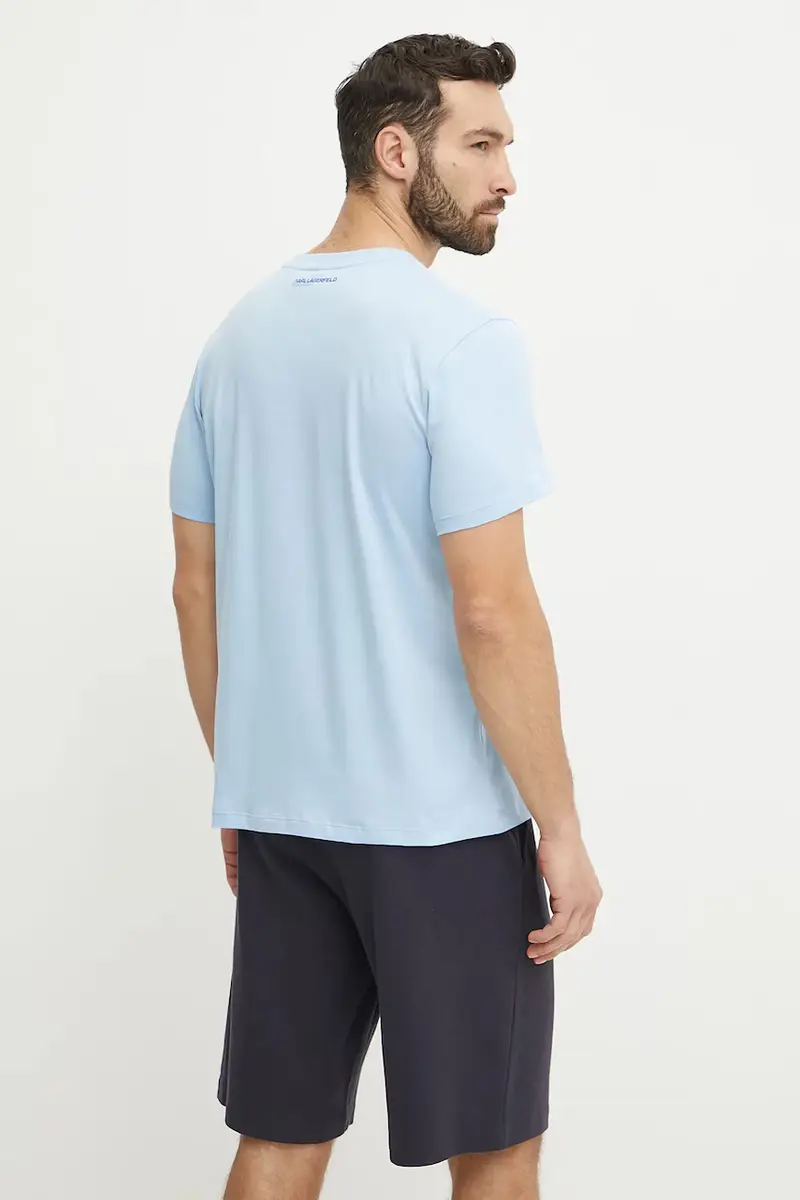 Karl Lagerfeld T-shirt Uomo Blu 3313190 miniatura 2