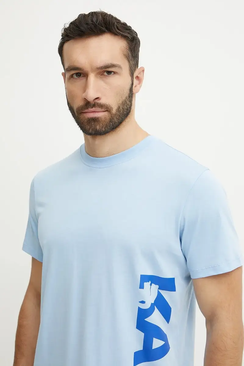 Karl Lagerfeld T-shirt Uomo Blu 3313190 miniatura 3