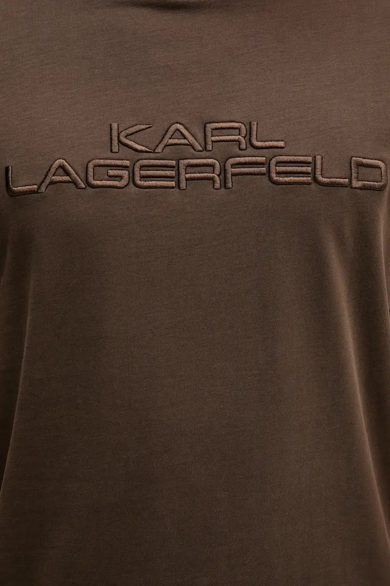Karl Lagerfeld T-shirt Uomo Marrone 3619196 miniatura 5