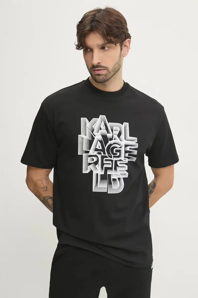 Karl Lagerfeld T-shirt Uomo Nero 3327267