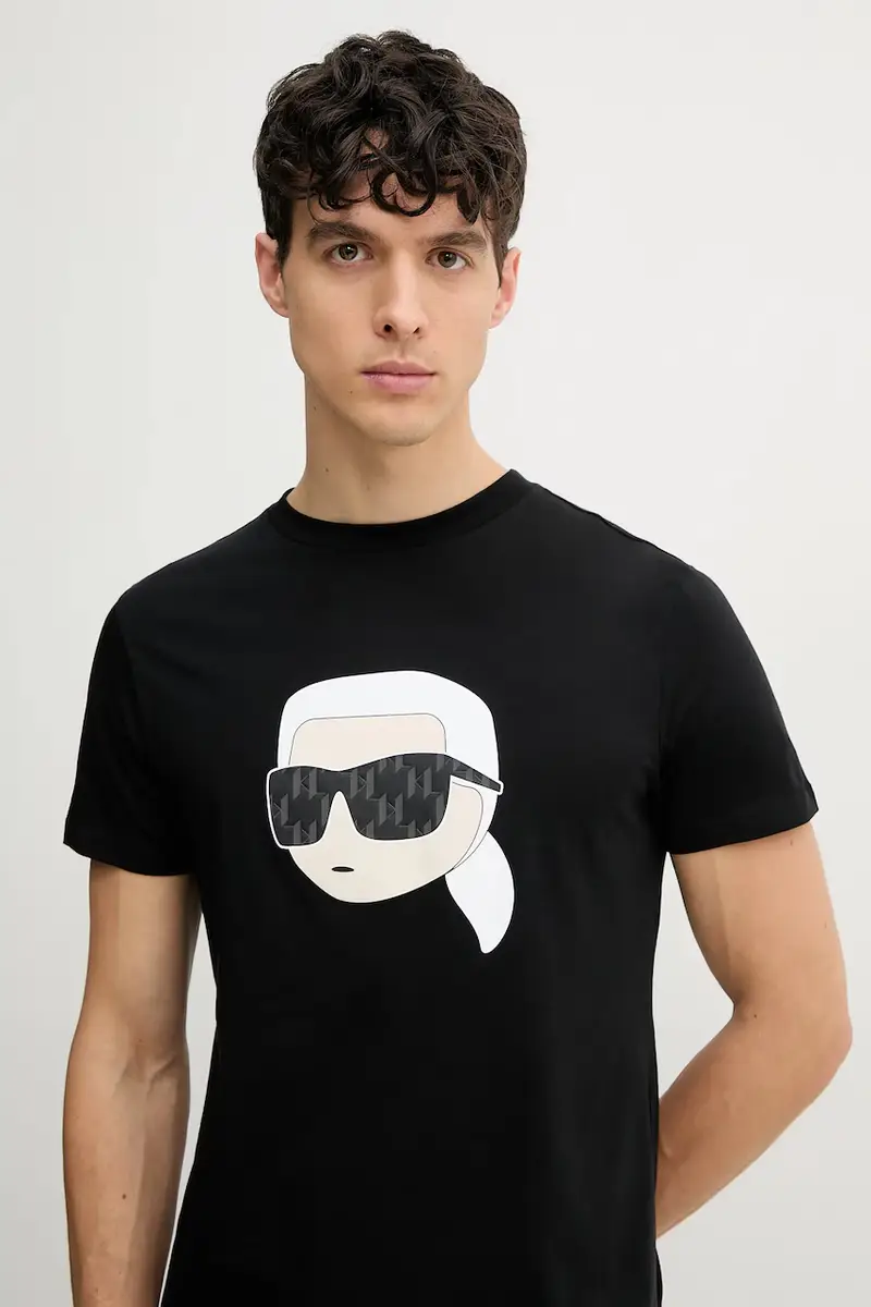 Karl Lagerfeld T-shirt Uomo Nero 3263189 miniatura 4