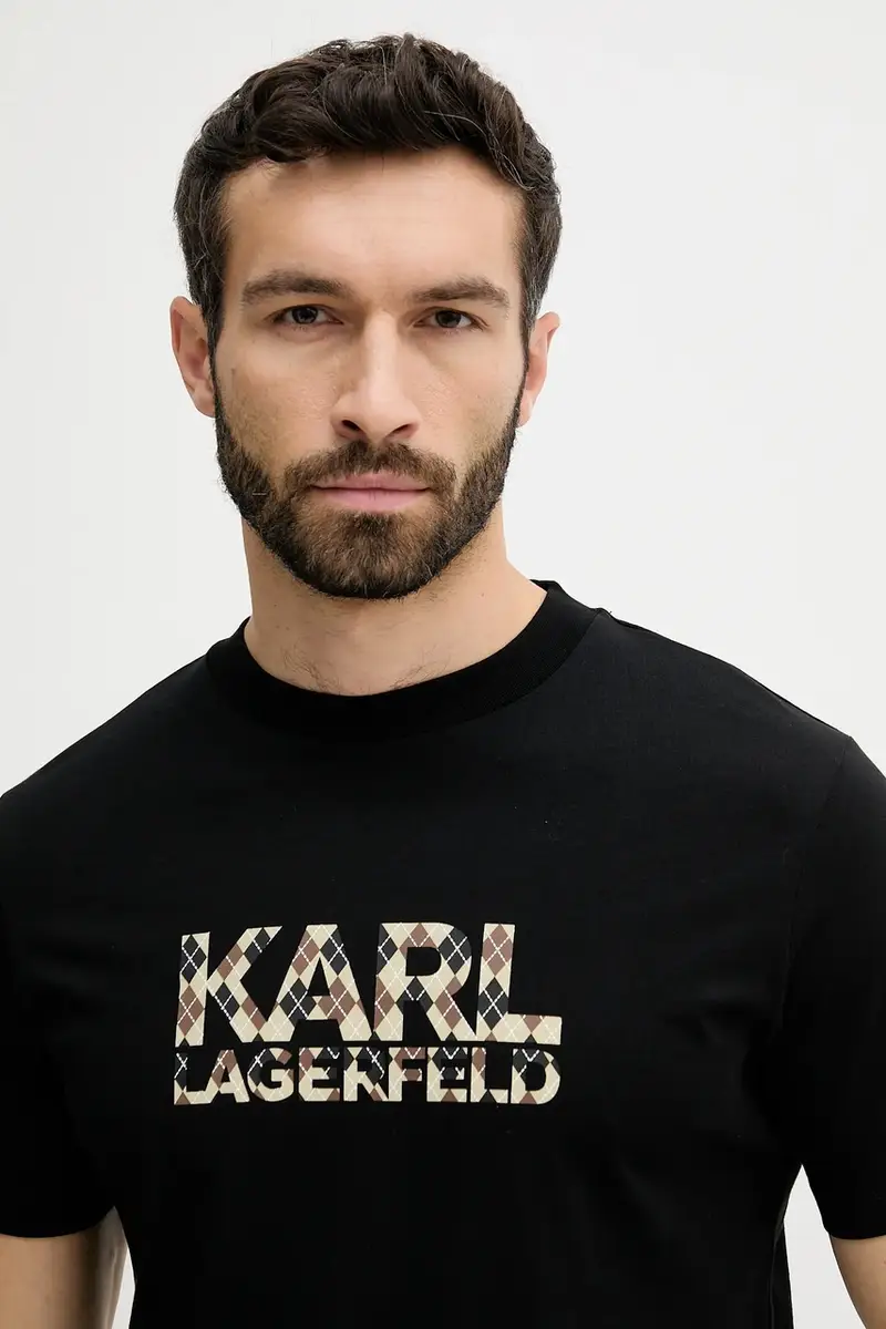 Karl Lagerfeld T-shirt Uomo Nero 3263765 miniatura 4