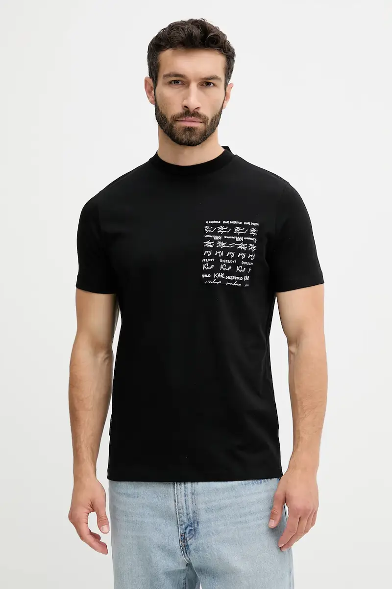 Karl Lagerfeld T-shirt Uomo Nero 3263795
