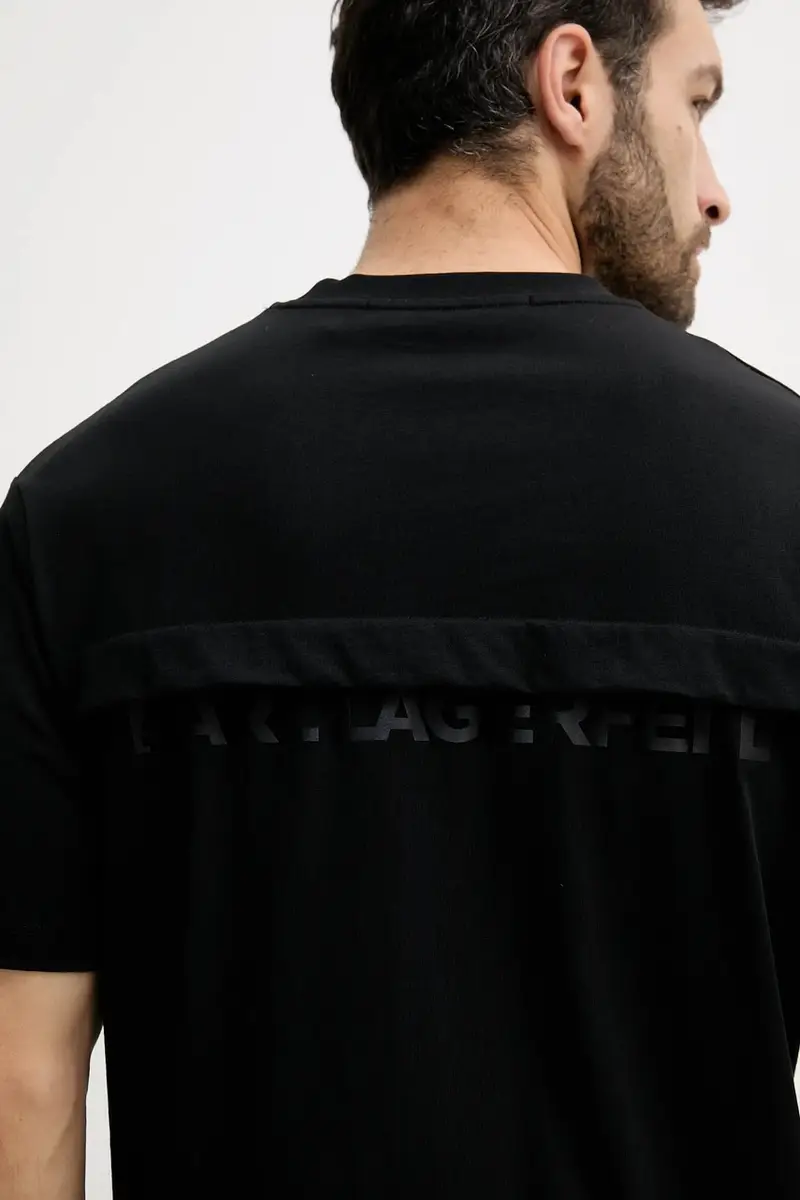 Karl Lagerfeld T-shirt Uomo Nero 2890015 miniatura 5