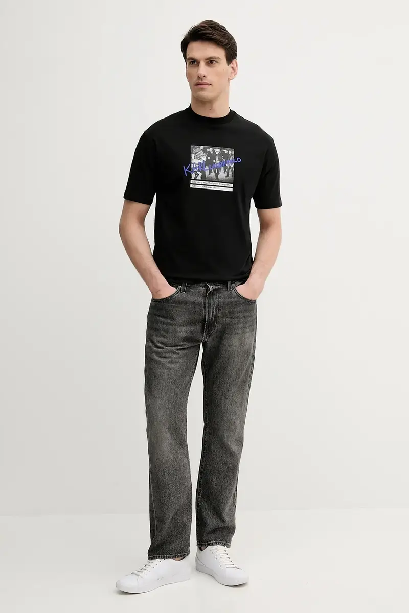 Karl Lagerfeld T-shirt Uomo Nero 2889963 miniatura 2