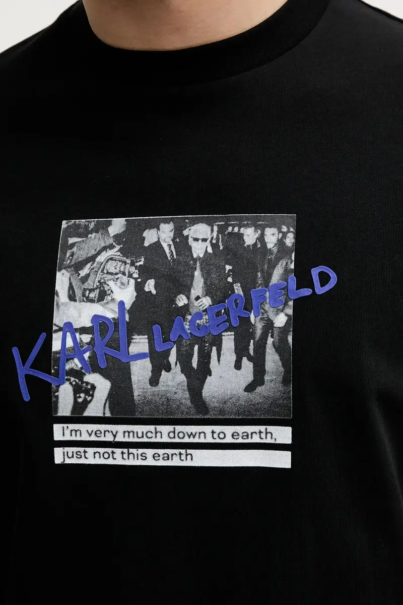 Karl Lagerfeld T-shirt Uomo Nero 2889963 miniatura 5
