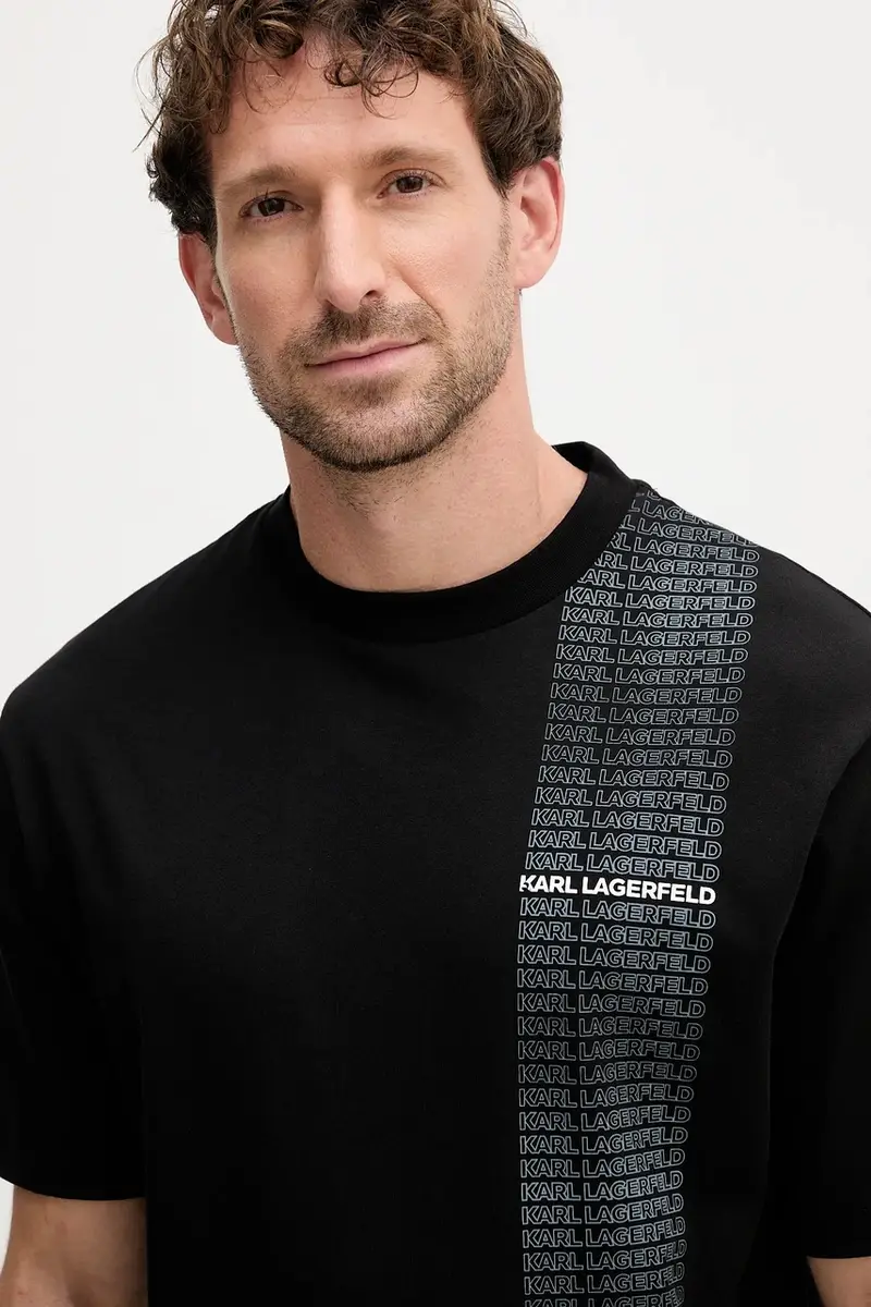 Karl Lagerfeld T-shirt Uomo Nero 3275768 miniatura 4