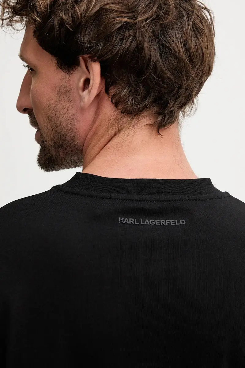 Karl Lagerfeld T-shirt Uomo Nero 3275779 miniatura 5