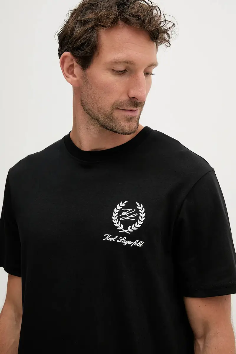 Karl Lagerfeld T-shirt Uomo Nero 2890114 miniatura 4