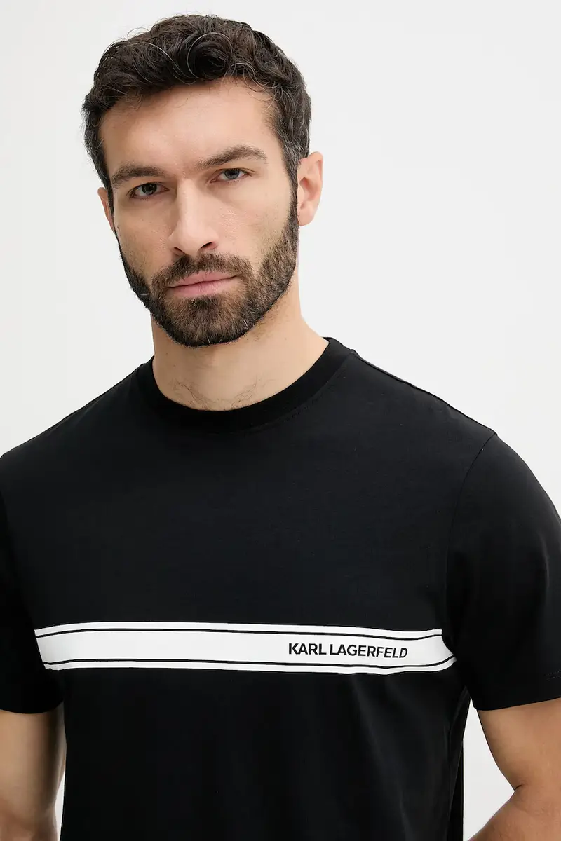 Karl Lagerfeld T-shirt Uomo Nero 3263787 miniatura 3