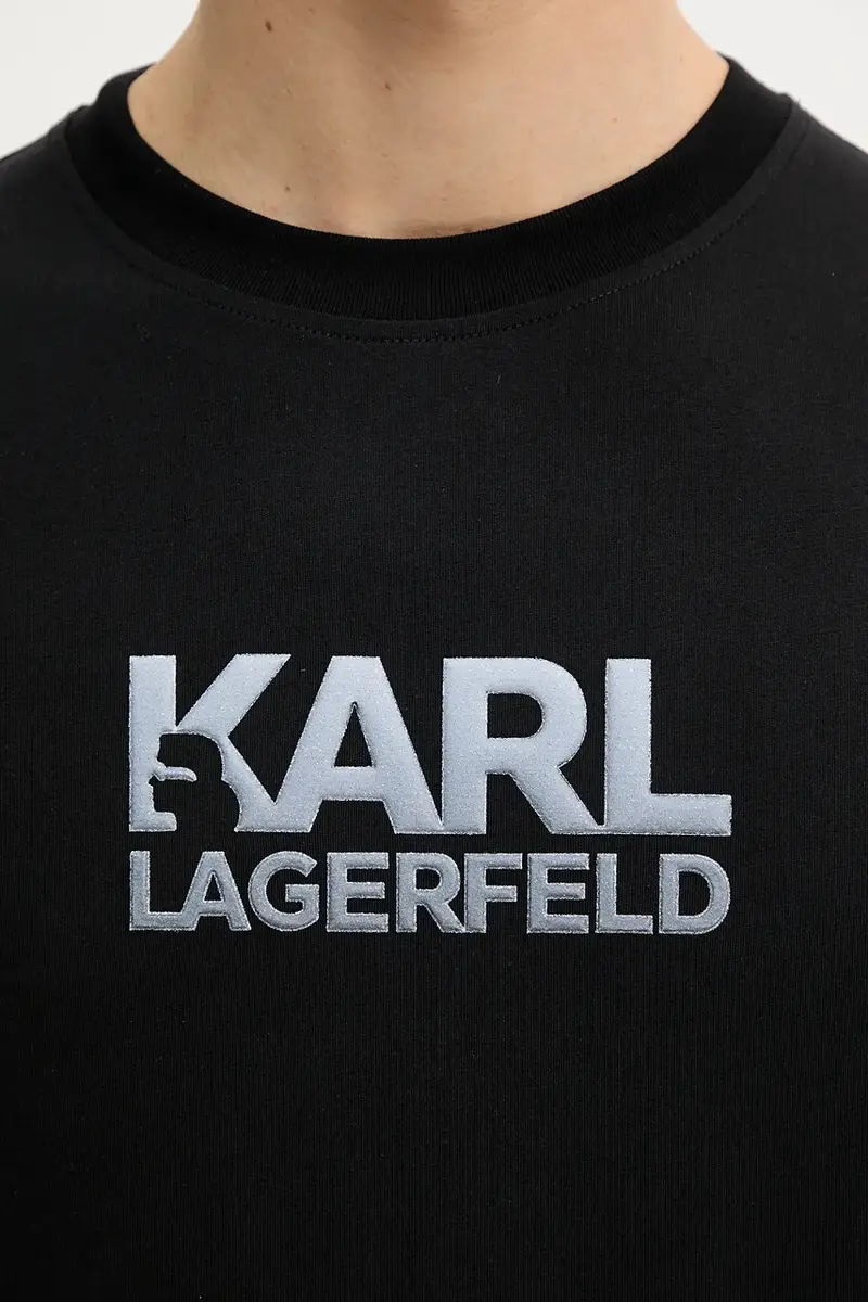 Karl Lagerfeld T-shirt Uomo Nero 3336539 miniatura 5