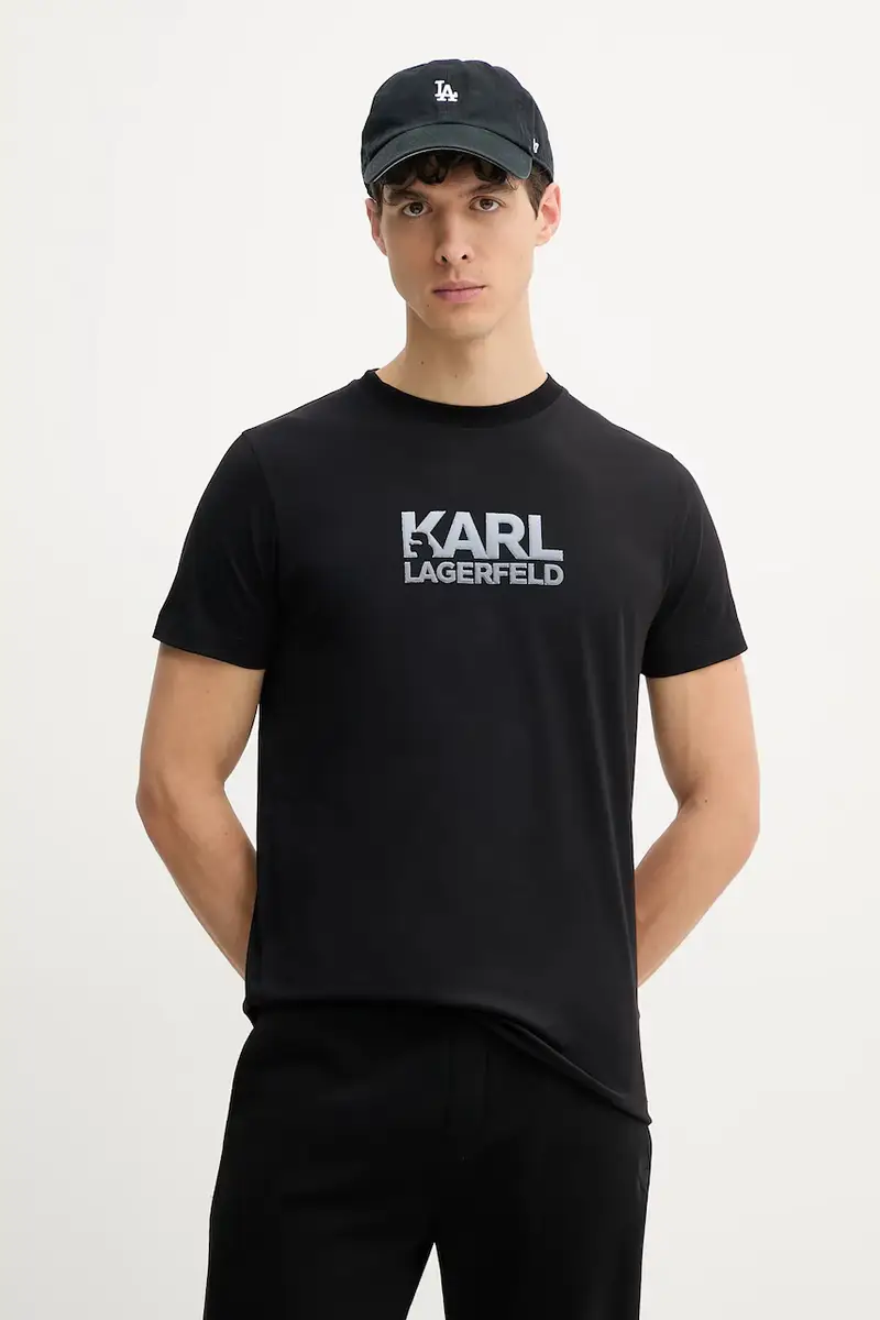 Karl Lagerfeld T-shirt Uomo Nero 3336539