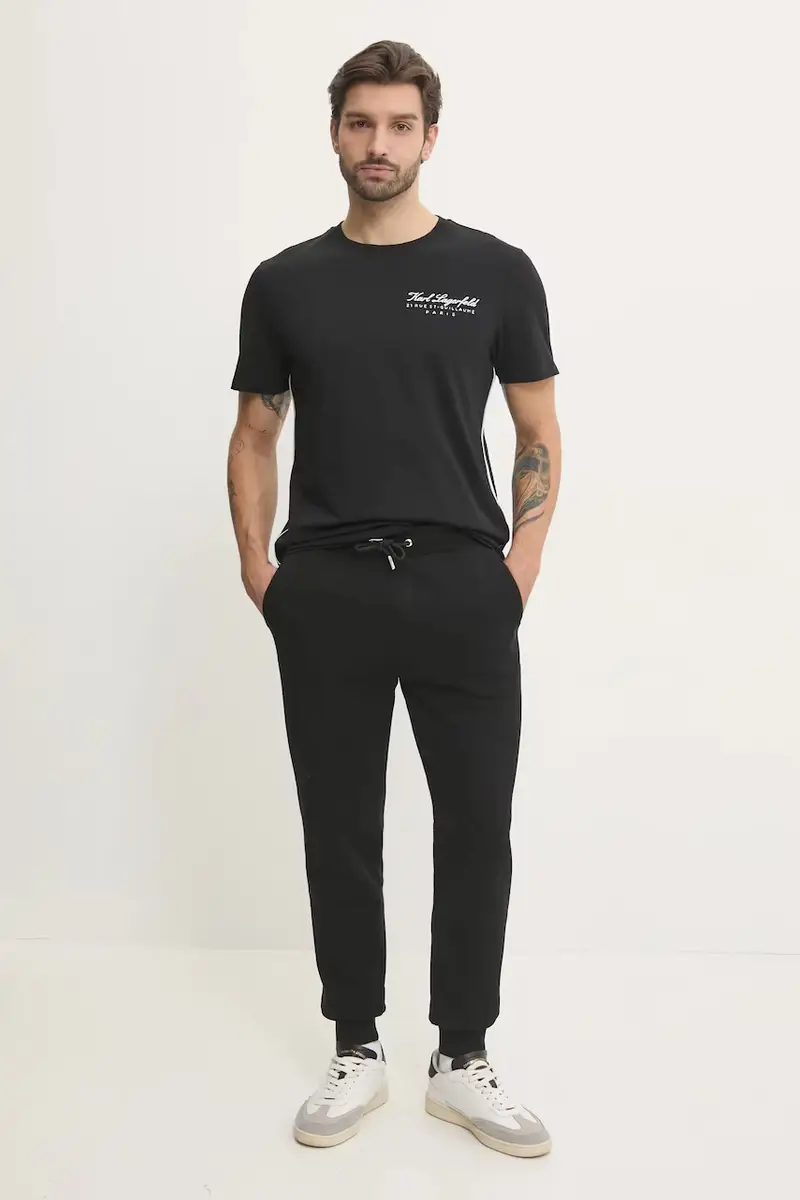 Karl Lagerfeld T-shirt Uomo Nero 3627302 miniatura 2