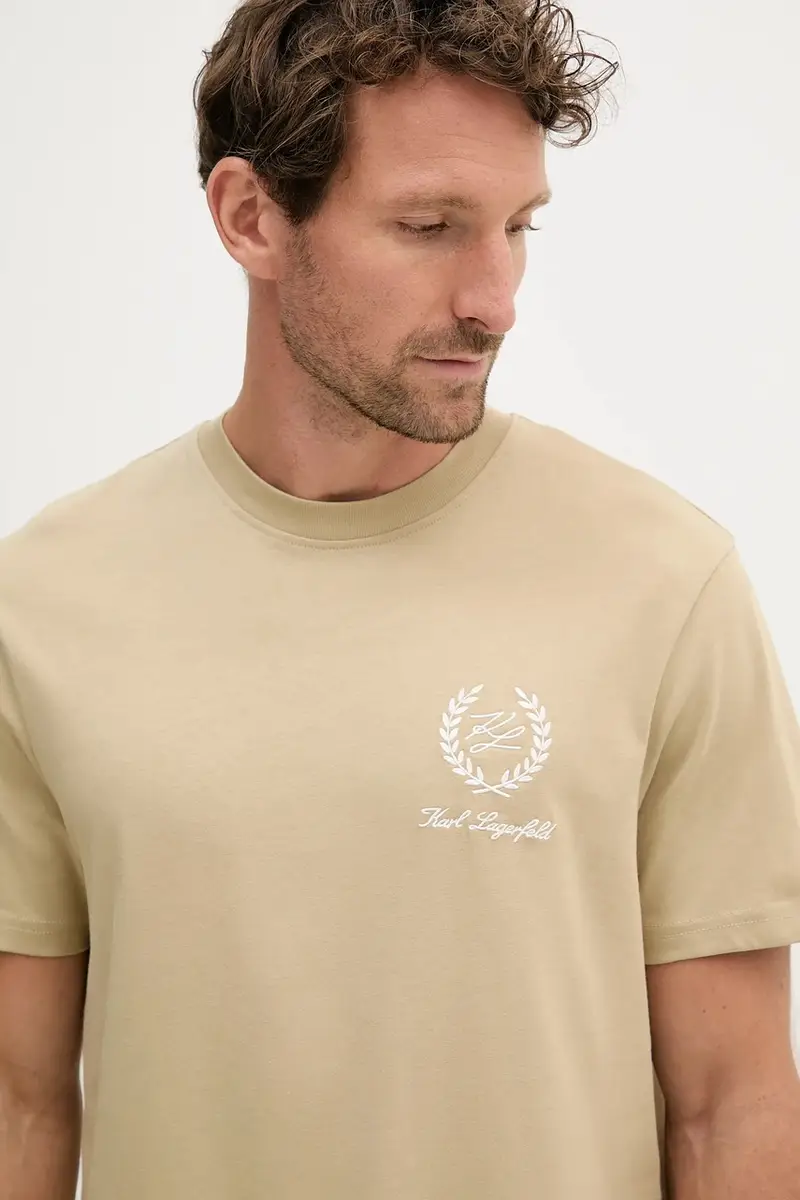 Karl Lagerfeld T-shirt Uomo Verde 3277409 miniatura 4