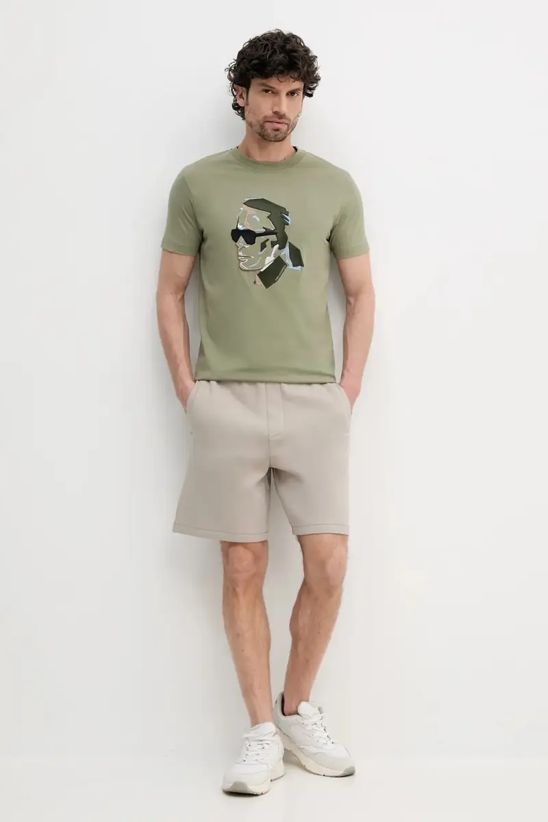 Karl Lagerfeld T-shirt Uomo Verde 3349770 miniatura 2