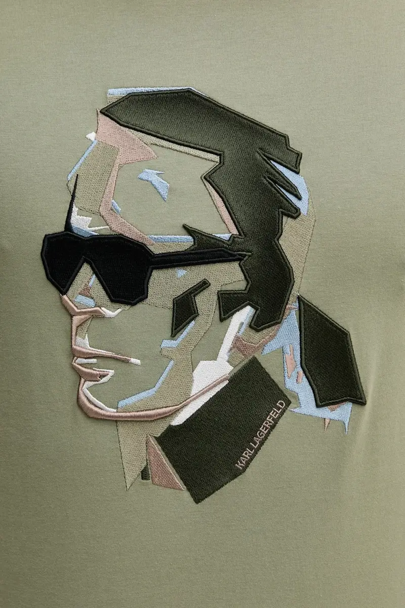 Karl Lagerfeld T-shirt Uomo Verde 3349770 miniatura 5