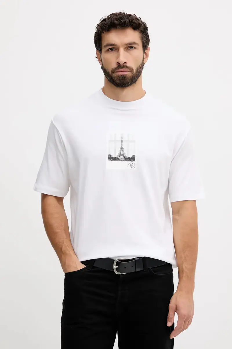 Karl Lagerfeld T-shirt Uomo Bianco 3766330 miniatura 2