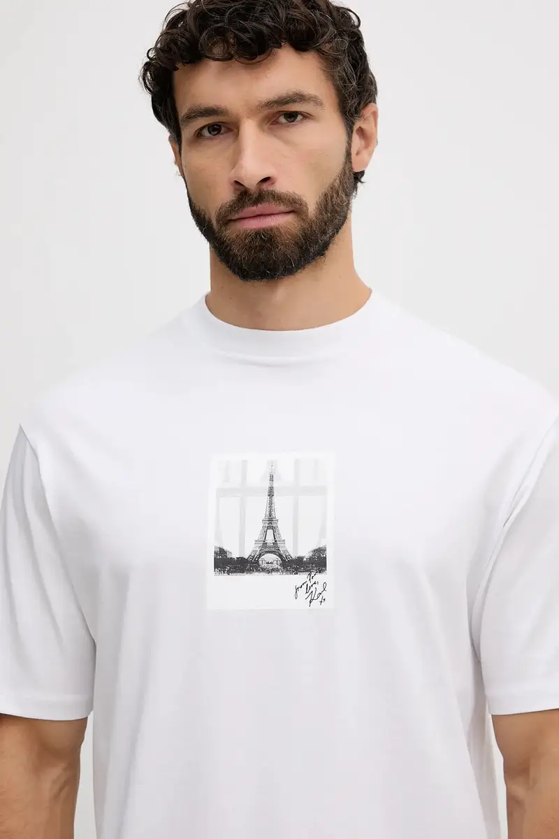 Karl Lagerfeld T-shirt Uomo Bianco 3766330 miniatura 5
