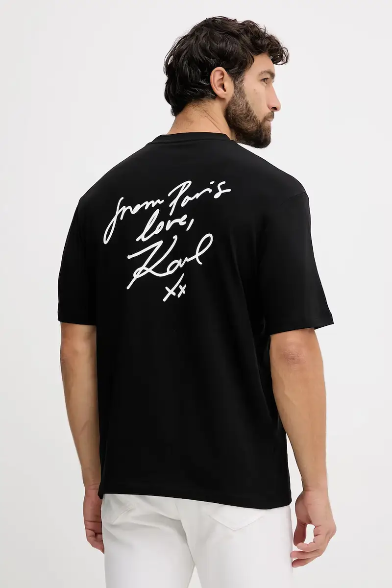 Karl Lagerfeld T-shirt Uomo Nero 3777432 miniatura 3