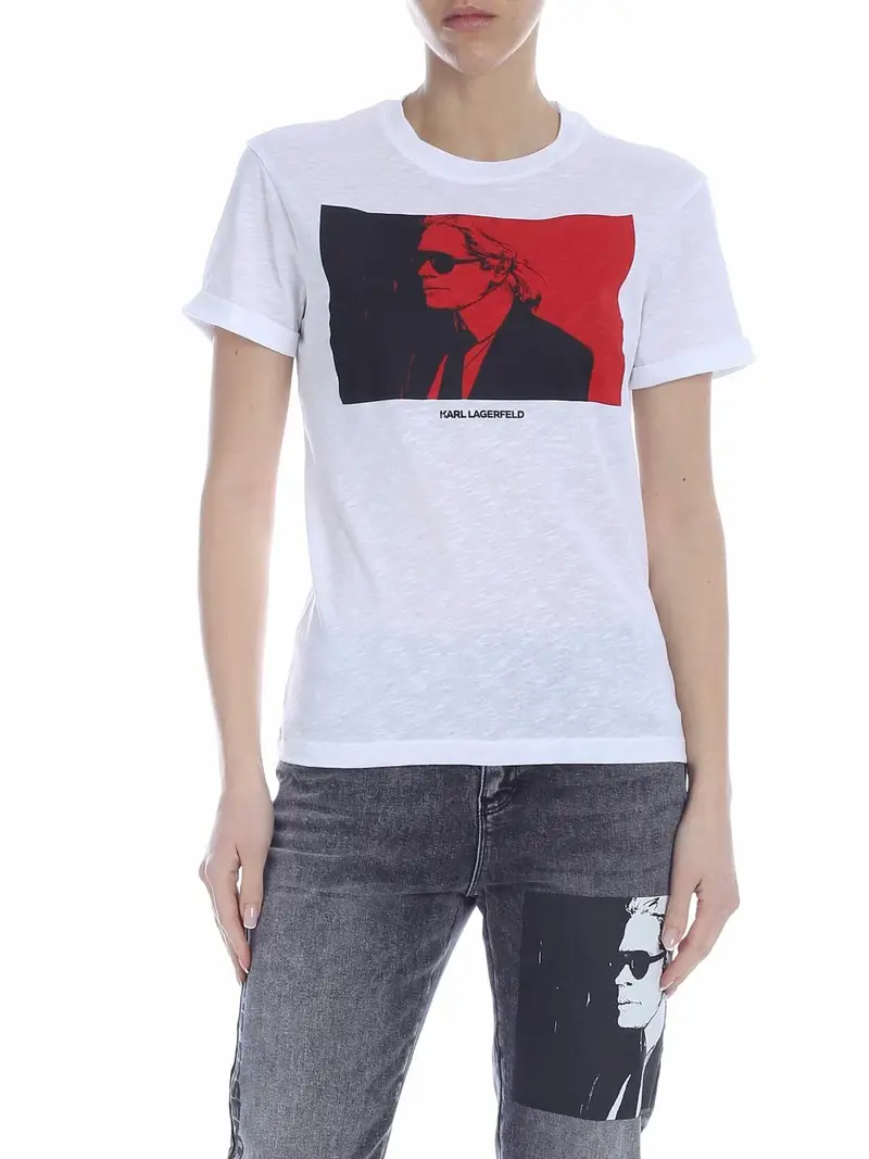 Karl Lagerfeld T-shirt Bianco 3258949