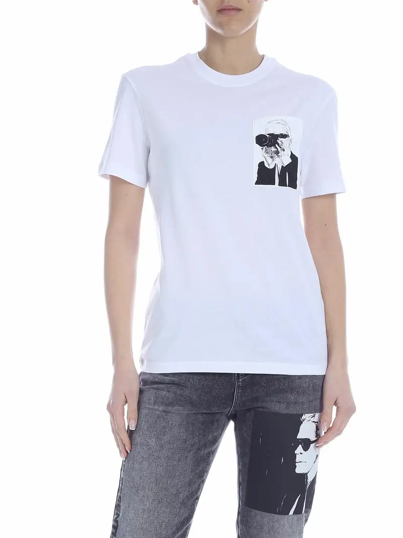 Karl Lagerfeld T-shirt Bianco 3258942