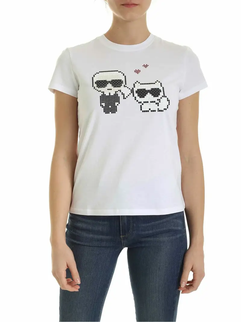 Karl Lagerfeld T-shirt Bianco 3259242