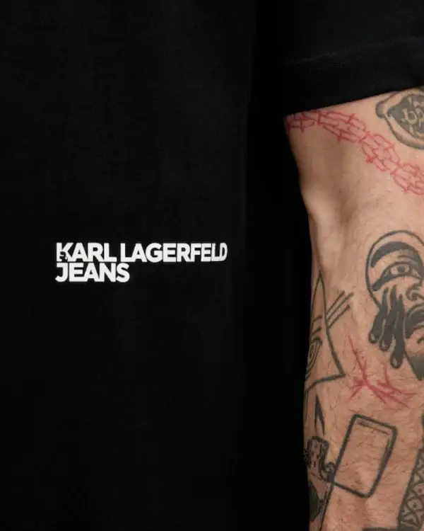 Karl Lagerfeld T-shirt Nero 4220519 miniatura 3