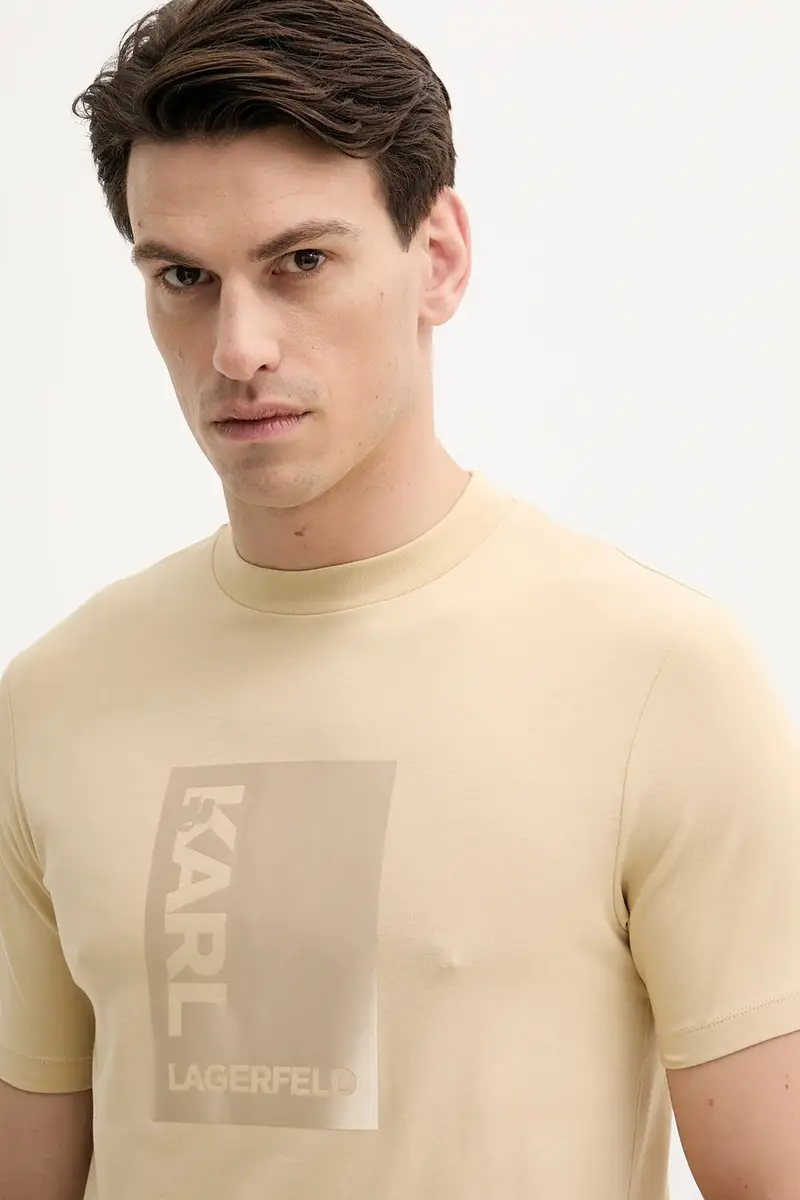 Karl Lagerfeld T-shirt Uomo Beige 3123173 miniatura 4