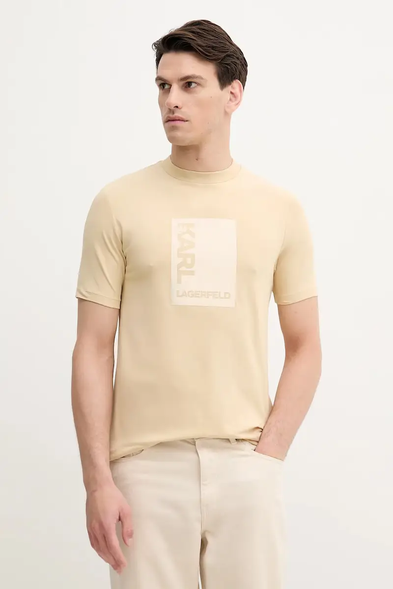 Karl Lagerfeld T-shirt Uomo Beige 3123173