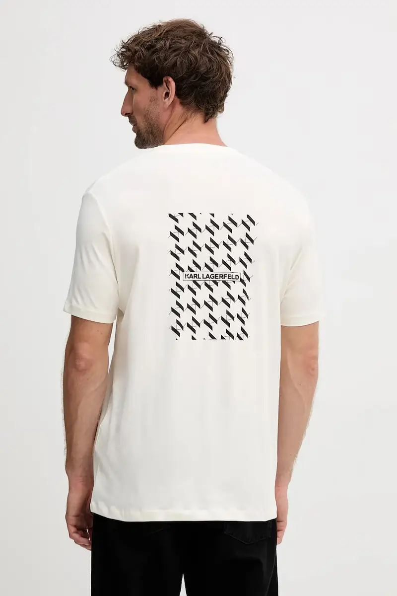 Karl Lagerfeld T-shirt Uomo Beige 3123578
