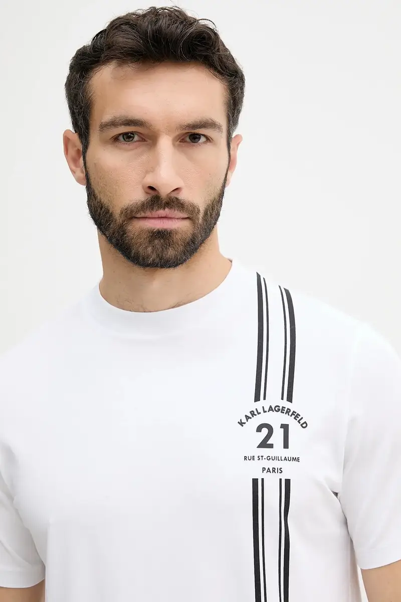 Karl Lagerfeld T-shirt Uomo Bianco 2885715 miniatura 4